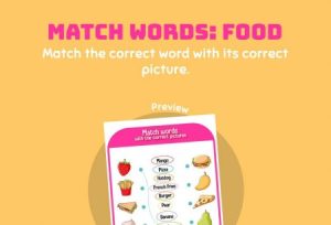 Language - Match the Word: Food