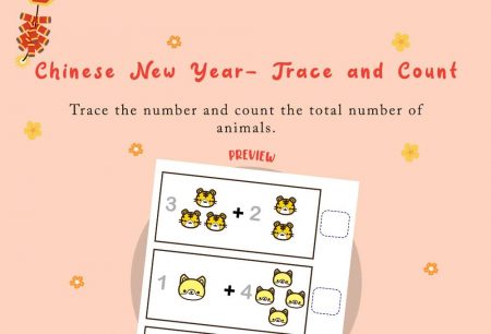 Numbers - Trace and Count (Chinese New Year 2022)