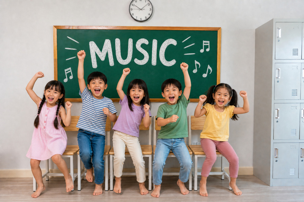 From First Beat to First Stage: Developing Children Through Music