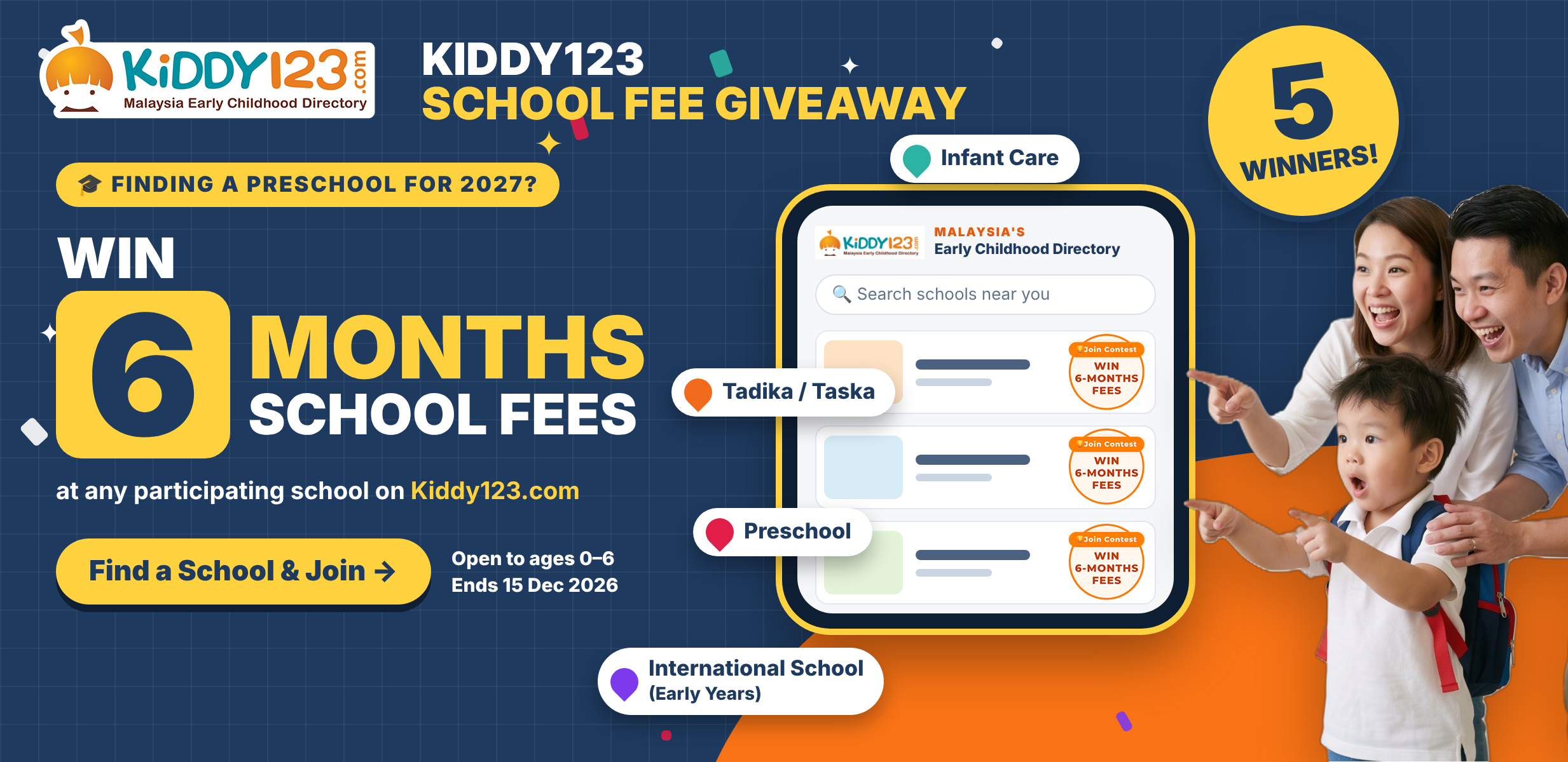 Kiddy123 School Fee Giveaway