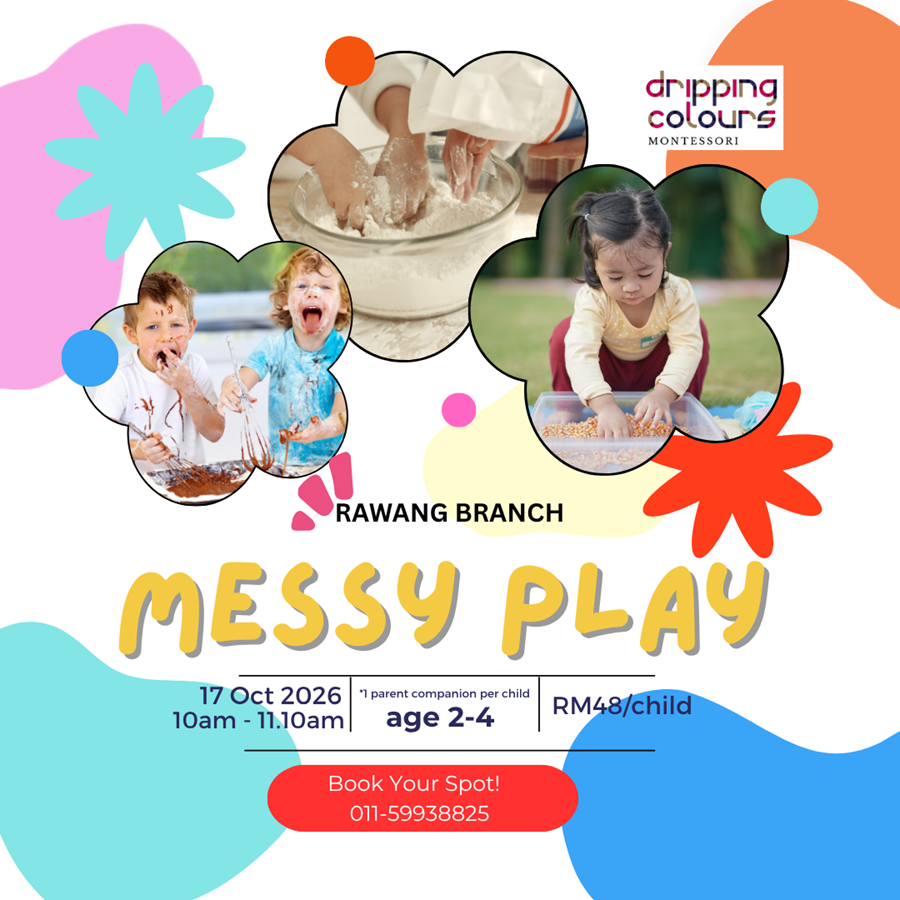 Messy Play @ Dripping Colours Montessori, Rawang