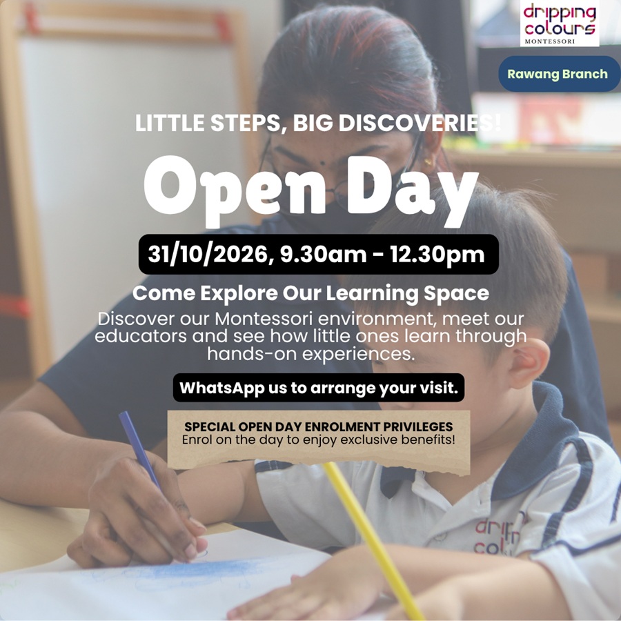 October 2026 Open Day @ Dripping Colours Montessori, Rawang