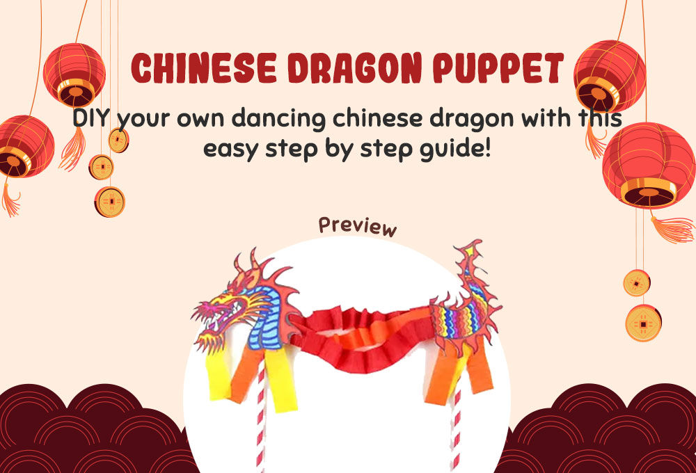 chinese new year 2022 art dancing dragon