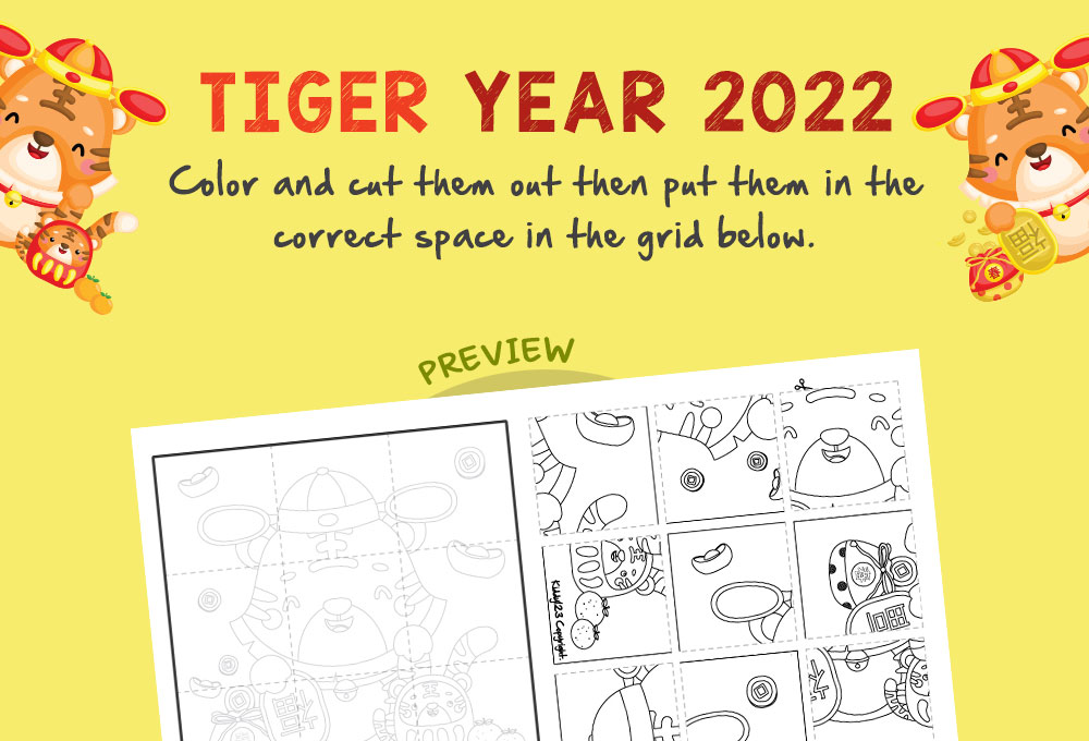 chinese new year 2022 logic puzzle tiger
